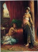 Arab or Arabic people and life. Orientalism oil paintings  418